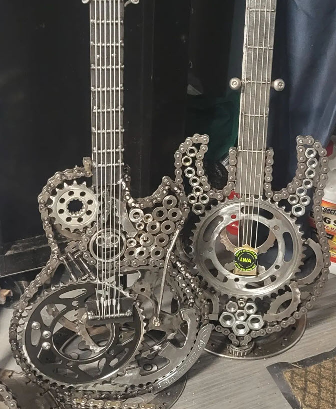 welding art guitars